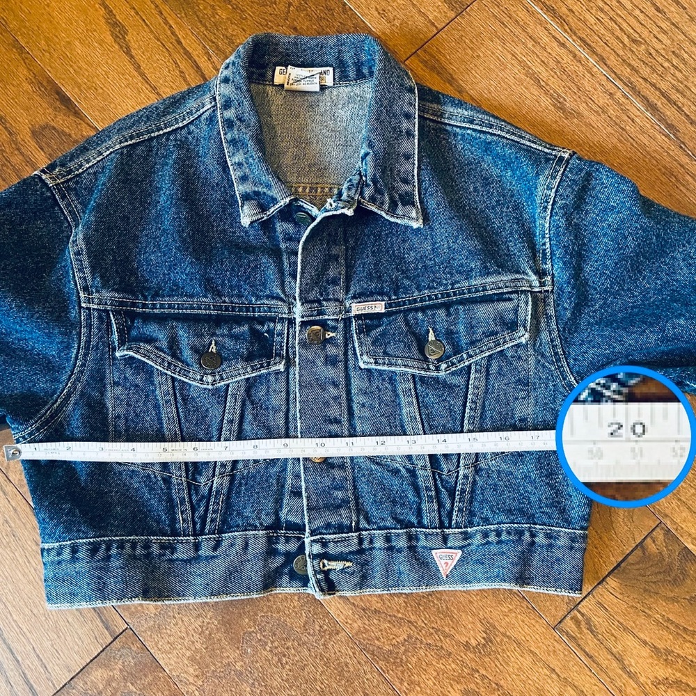 Vintage REAL 80s oversized Dolman Guess Marciano Crop Jacket S 🇺🇸 - Picture 9 of 14